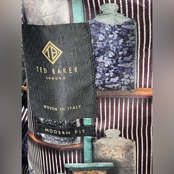 Ted Baker London Modern Fit Wool Waistcoat Endurance Vest Woven In Italy 46R - Picture 5 of 9